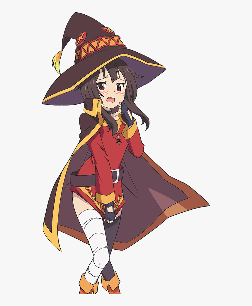 Mediaembarrassed Megumin - Cartoon - Megumin Transparent Background, HD Png Download
