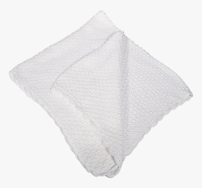 Popcorn Knit White 100% Cotton High Quality Shawl Blanket - White Blanket Transparent, HD Png Download