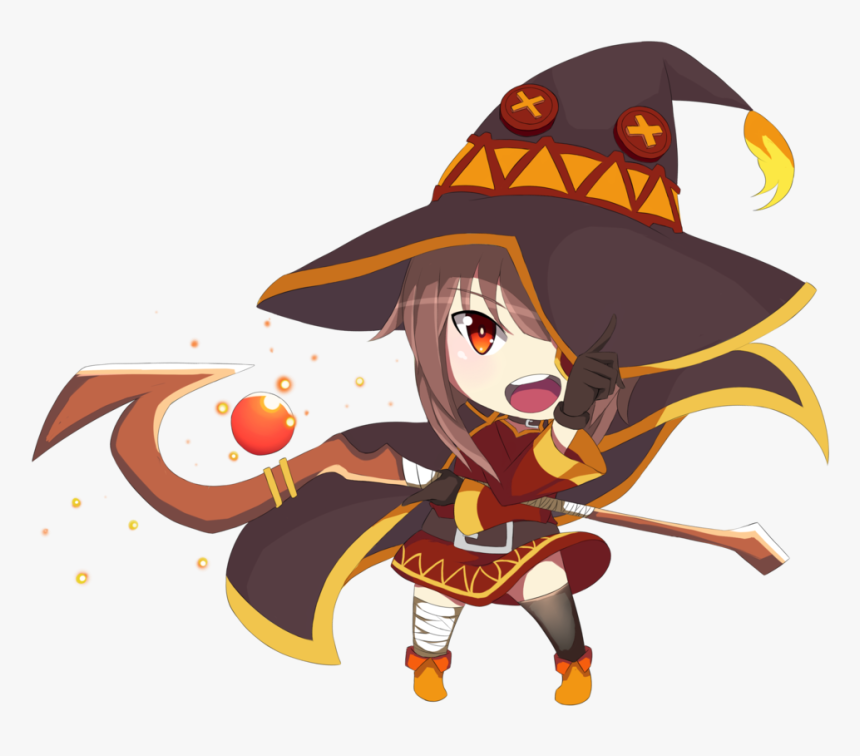 Konosuba Megumin Chibi Png, Transparent Png