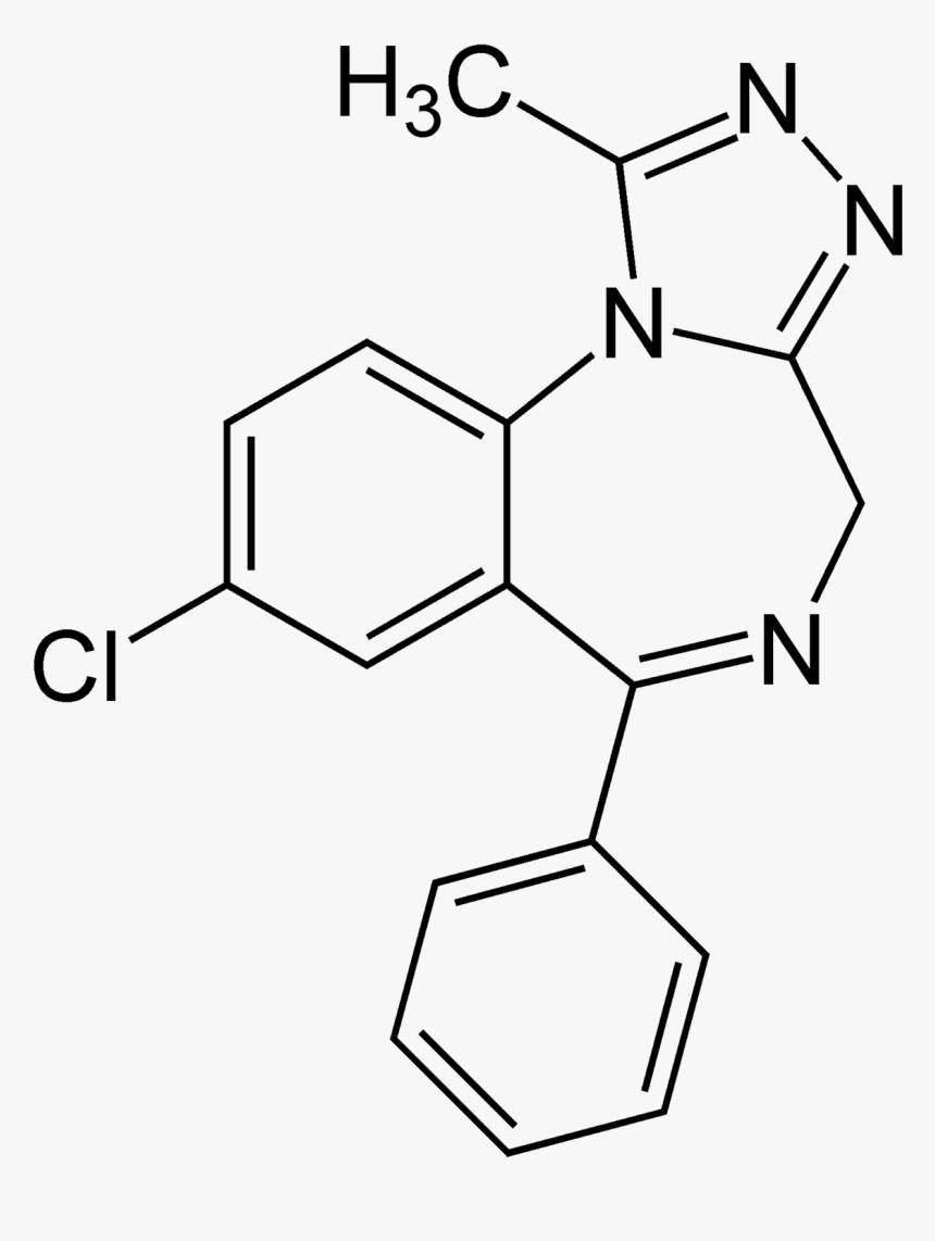 Estazolam Chemical Structure, HD Png Download