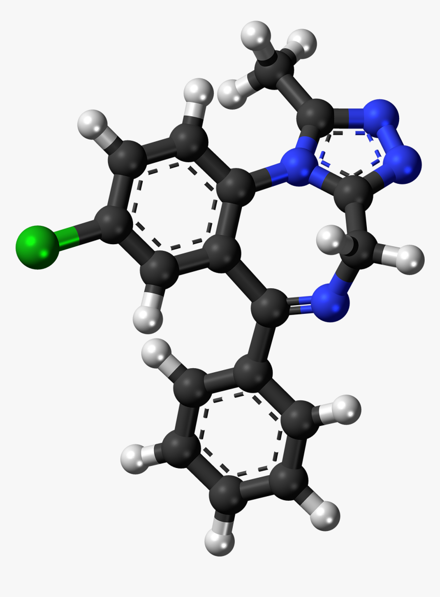 Alprazolam Molecule Ball - Ocrelizumab Molecule, HD Png Download