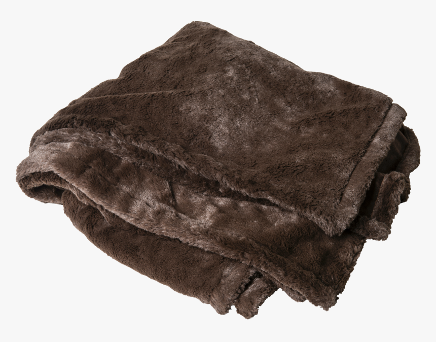 Chocolate Faux Fur Throw - Suede, HD Png Download