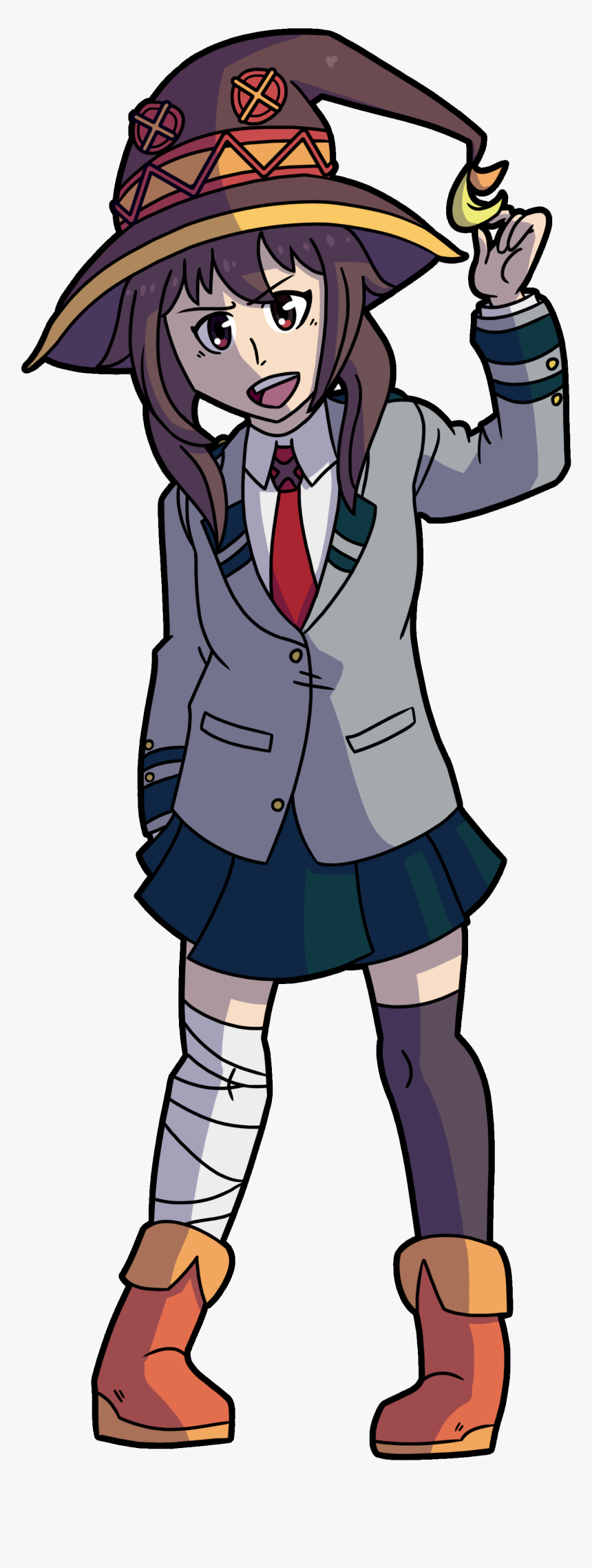Megumin School Uniform, HD Png Download