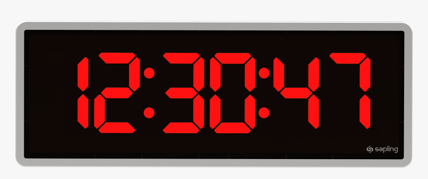 Red Digital Clock Png Transparent - Digital Clock Png, Png Download