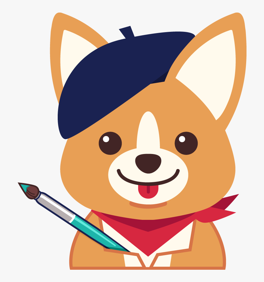 The Site Is Corgi-themed, Because Obviously - Corgi Cartoon, HD Png Download