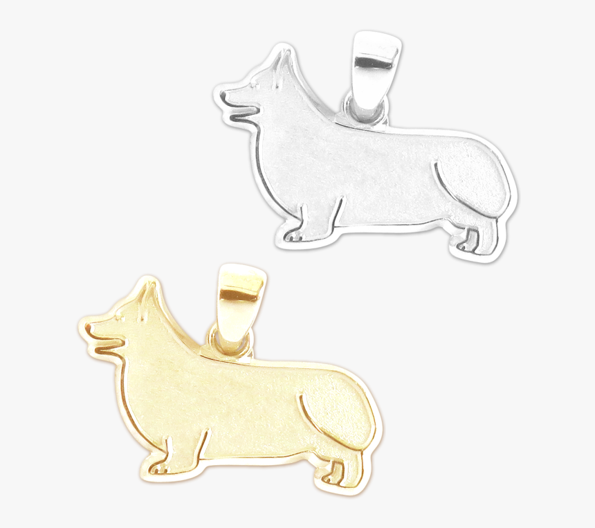 Pembroke Welsh Corgi Charm Or Pendant In Sterling Silver - Pembroke Welsh Corgi, HD Png Download