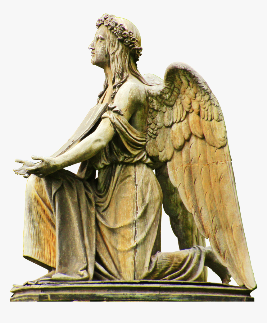 Angel, Stone Angel, Grave, Peaceful, Religion - Angels Praying In Heaven, HD Png Download