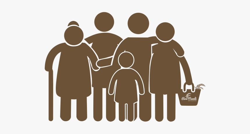 Family Of 5 Icon Png, Transparent Png