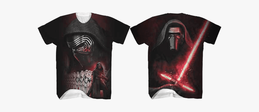 Kylo Ren Front And Back T-shirt - Darth Vader, HD Png Download