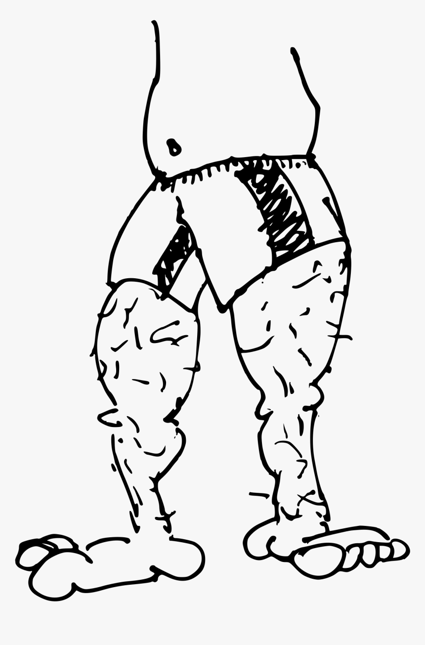 Legs With Swimshorts Clip Arts - Hairy Legs Clipart Png, Transparent Png