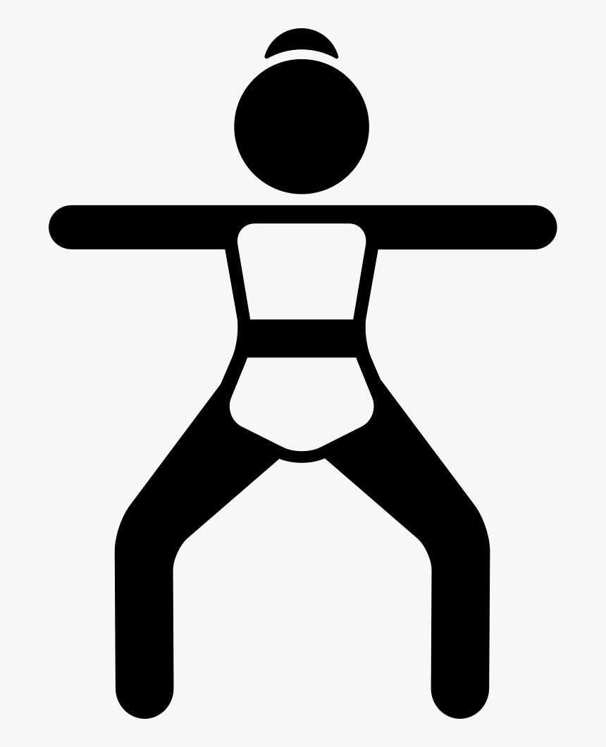 Open Legs And Arms Position - Pilates Cartoon Black And White, HD Png Download