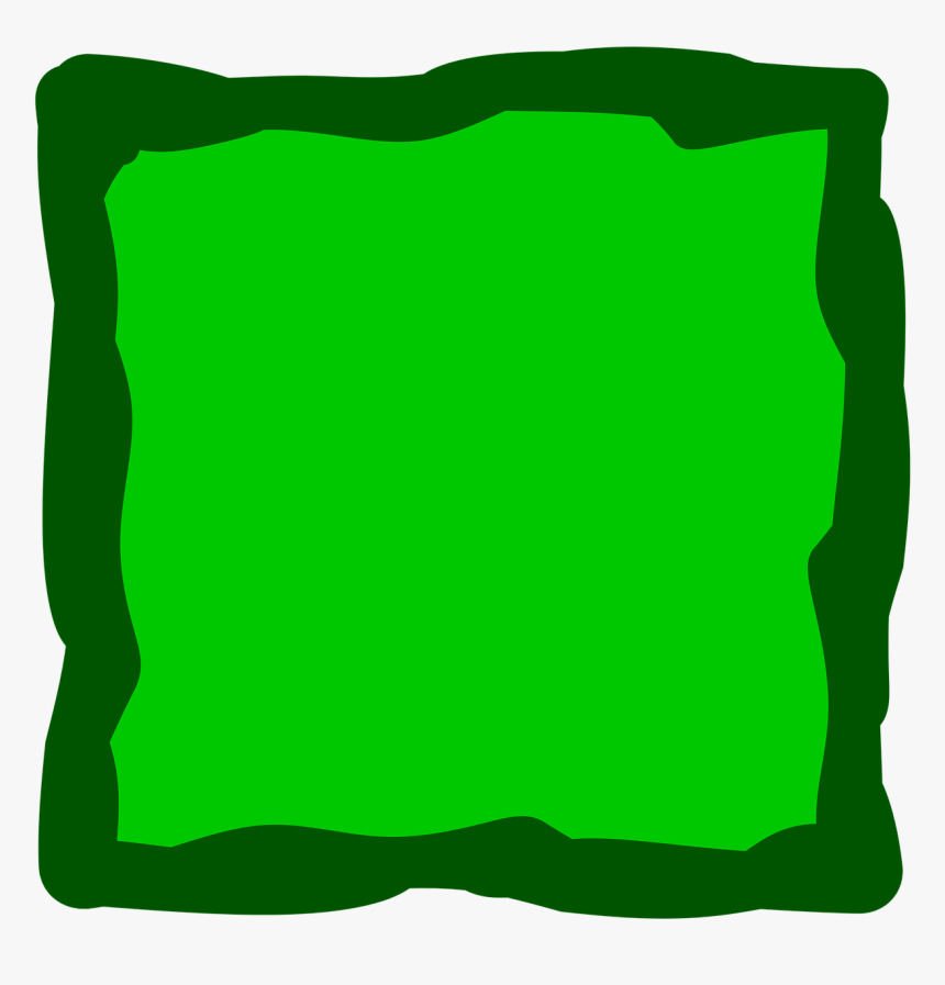 Green Squar Frame, HD Png Download