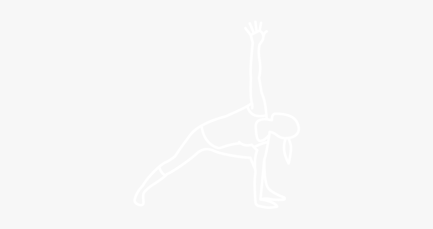 Woman Stretching Arms And Flexing Legs - Johns Hopkins White Logo, HD Png Download