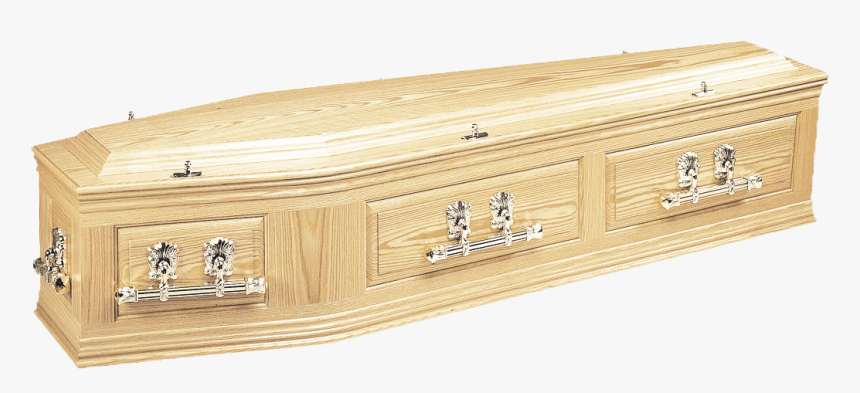 Traditional Cambridge Oak Coffin - Tudor Rose Coffin, HD Png Download