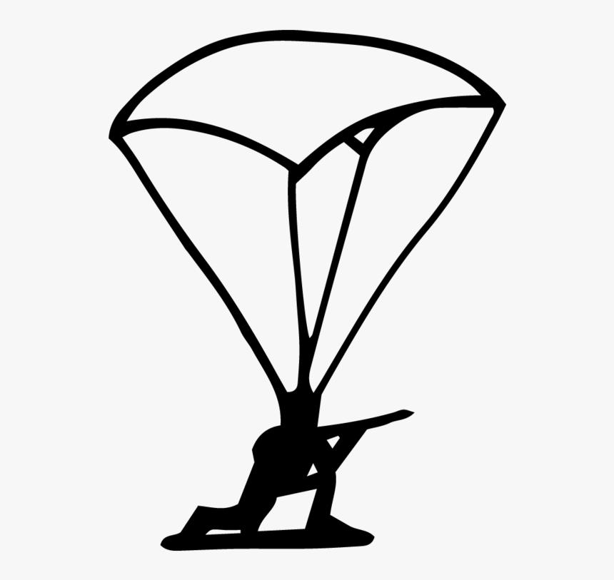 Toy Soldier Parachute - Silhouette, HD Png Download