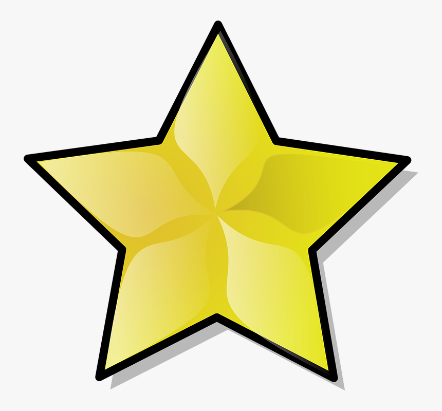 Gold Star Clipart, HD Png Download