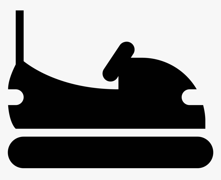 Bumper Car Icon - Bumper Car Clipart Silhouette, HD Png Download