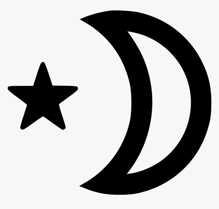 Night Clear Moon Star Outline - Briar Hill Primary School, HD Png Download