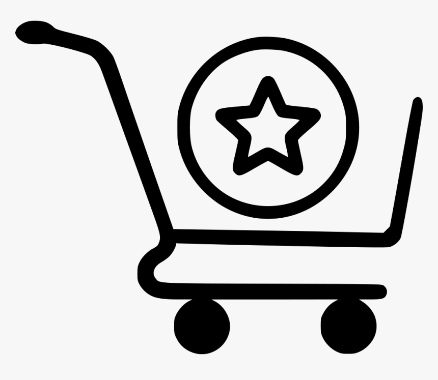Star Outline - Shopping Cart, HD Png Download