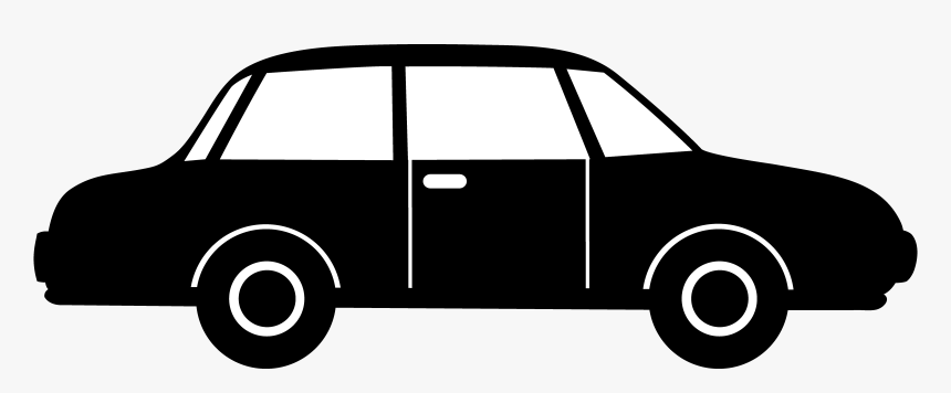 Black Car Silhouette - Car Black Clipart, HD Png Download