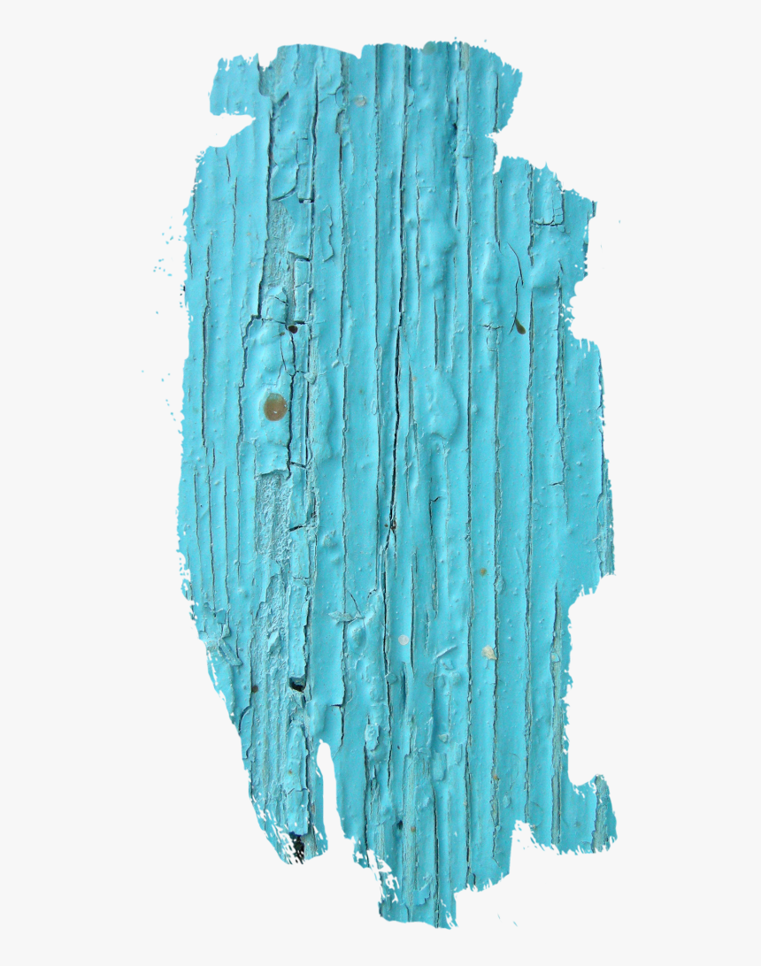 Blue Wood Piece - Wood, HD Png Download