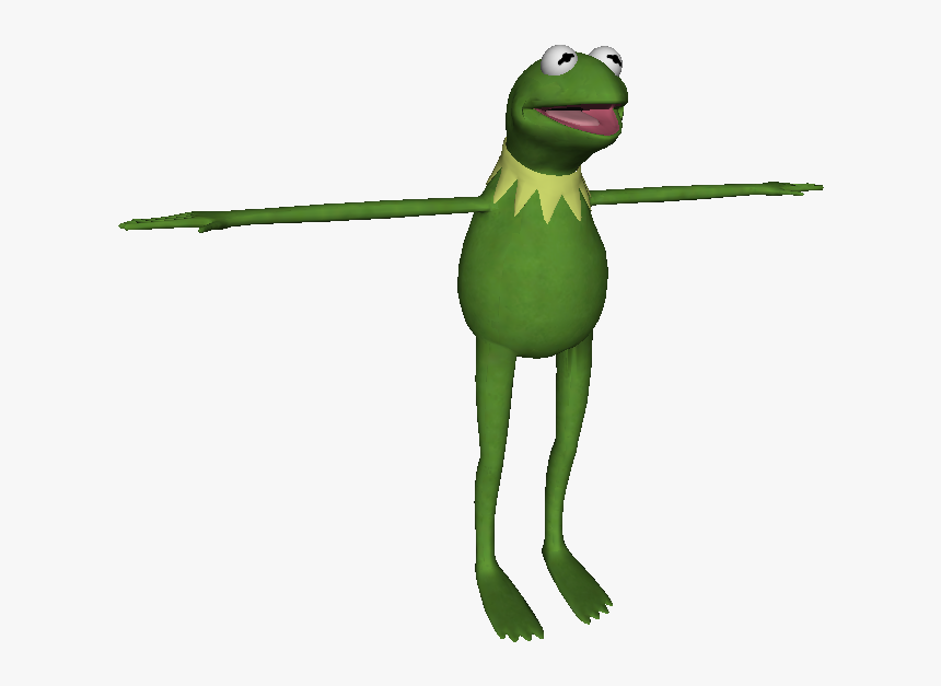 Download Zip Archive - Kermit The Frog T Pose, HD Png Download