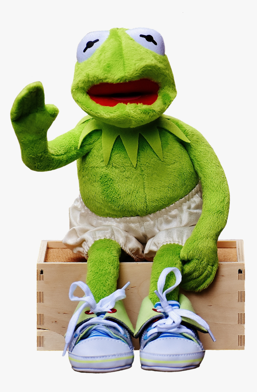 Kermit, Sit, Bank, Sneakers, Pants, Frog, Funny, Wave - Dienstag Spruch, HD Png Download