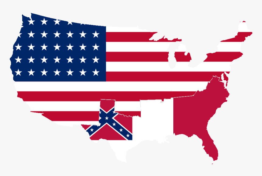 United And Confederate States - Ghost In The Shell Us Map, HD Png Download