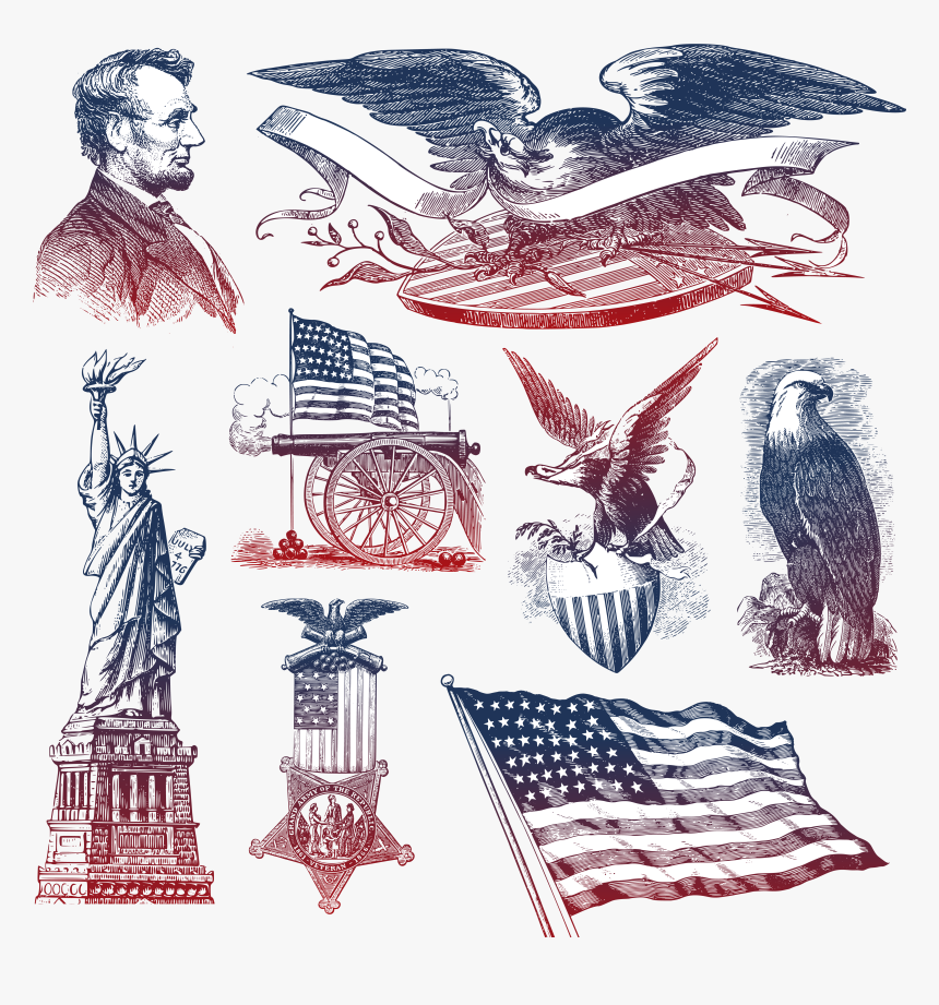 Eagle United Of Symbol Bald Collection States Clipart - 4thy Of July Png, Transparent Png
