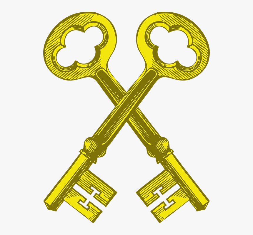 Keys, Vintage Key, Lock, Old, Antique, Unlock - Transparent Vintage Key Png, Png Download
