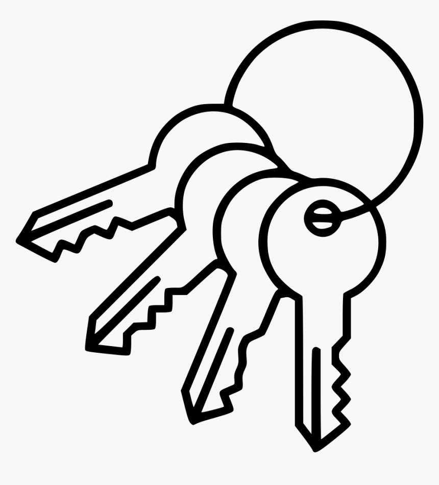 Keys - Line Art, HD Png Download