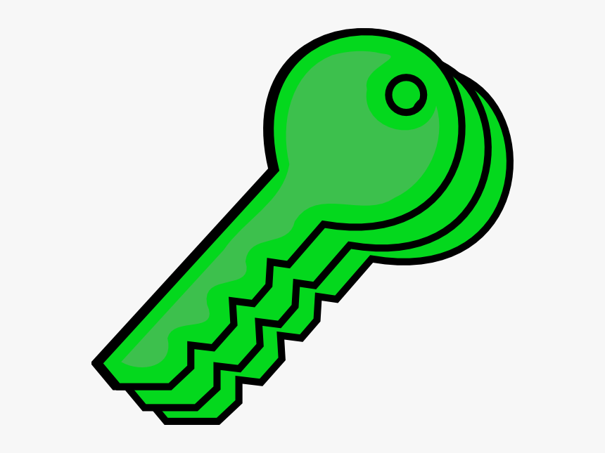 Green Keys Svg Clip Arts - Green Keys, HD Png Download