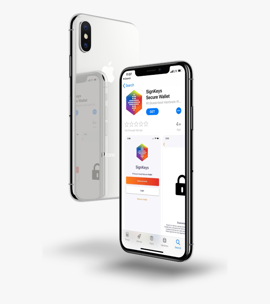Signkeys Secure Wallet Download Appstore - Ewallet Mobile App Png, Transparent Png