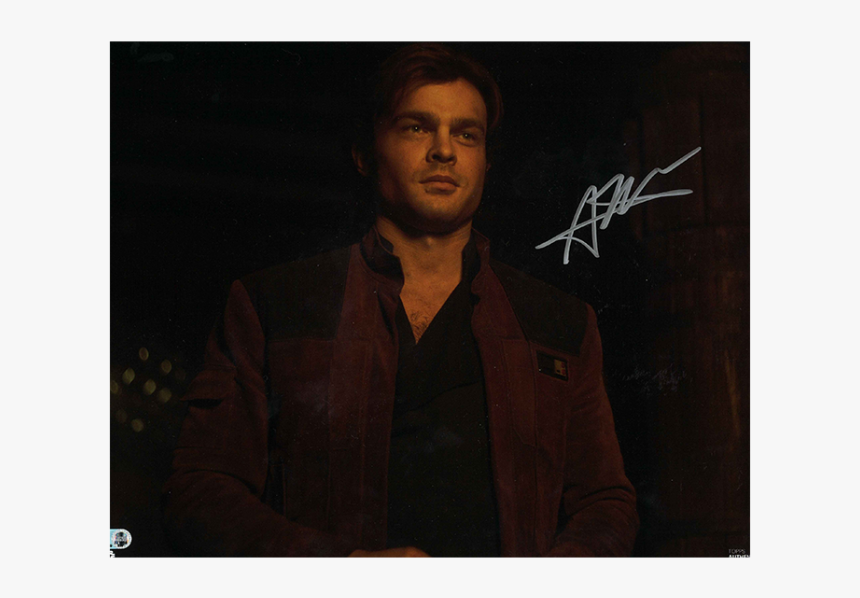 Alden Ehrenreich As Han Solo Autographed In Silver - Gentleman, HD Png Download