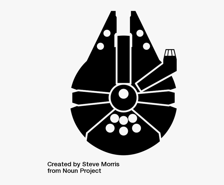 Starwars Clipart Millennium Falcon - Star Wars Millennium Falcon Clipart, HD Png Download