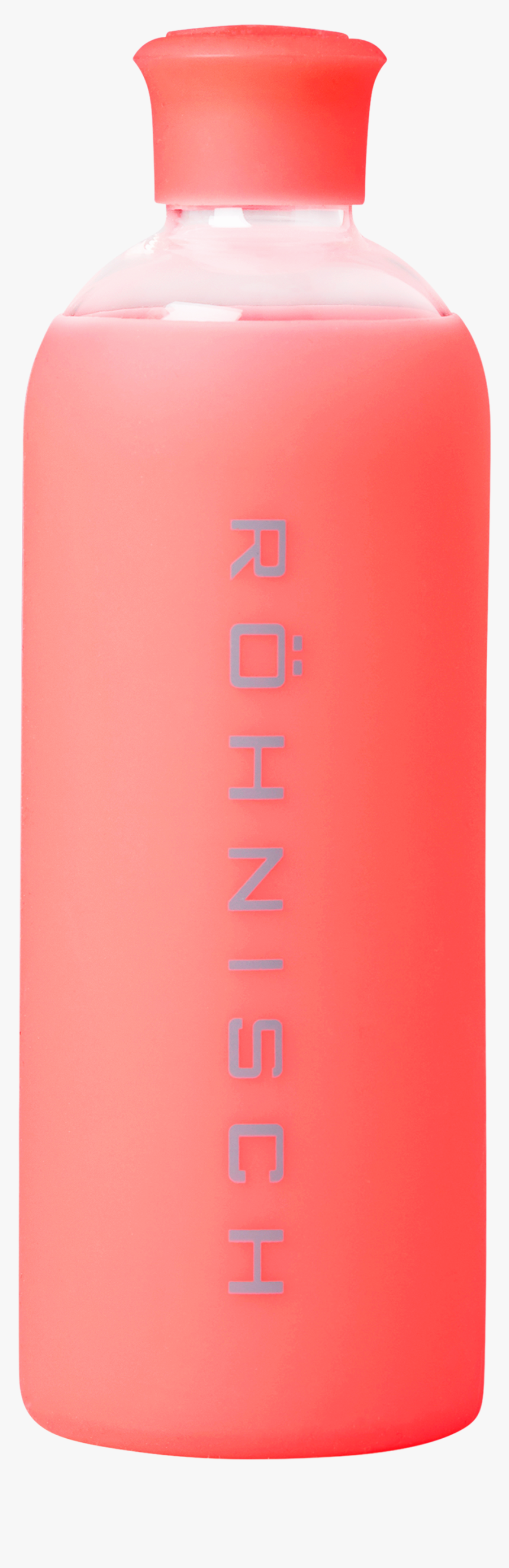 Glass Water Bottle, Coral - Plastic Bottle, HD Png Download