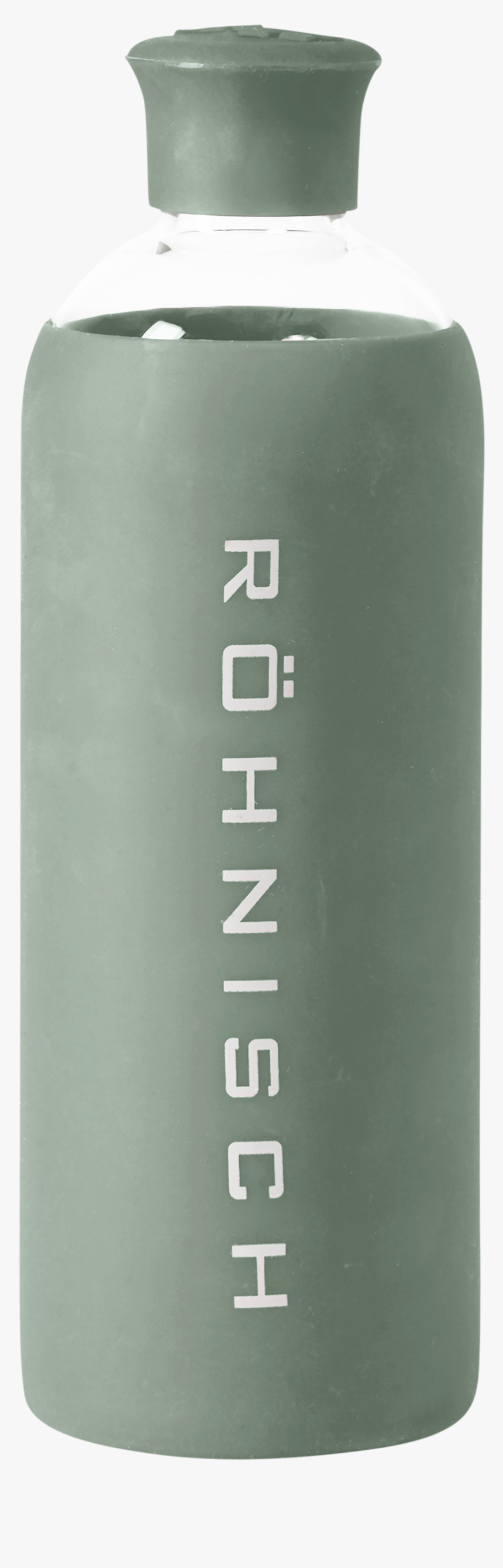 Glass Water Bottle, Combat Green - Glass Bottle, HD Png Download