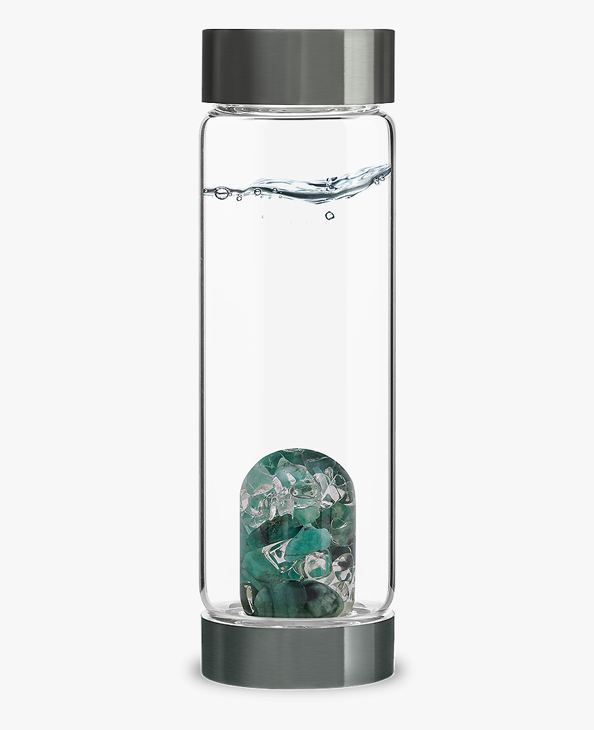 Via Glass Water Bottle - Vitajuwel, HD Png Download