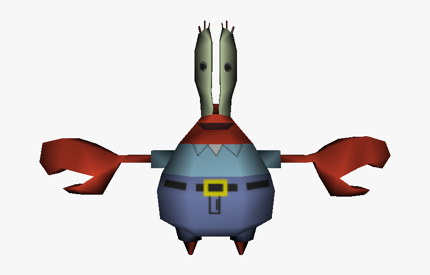 Transparent Mr Krabs Png - Mr Krabs 3d Model, Png Download