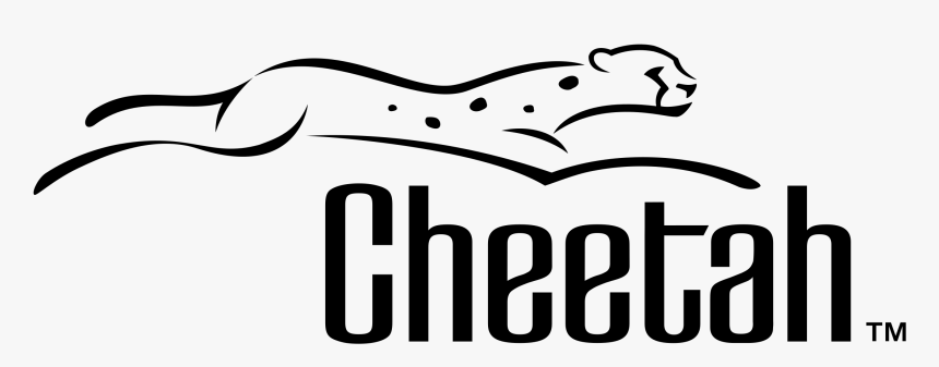 Cheetah Logo Black And White, HD Png Download