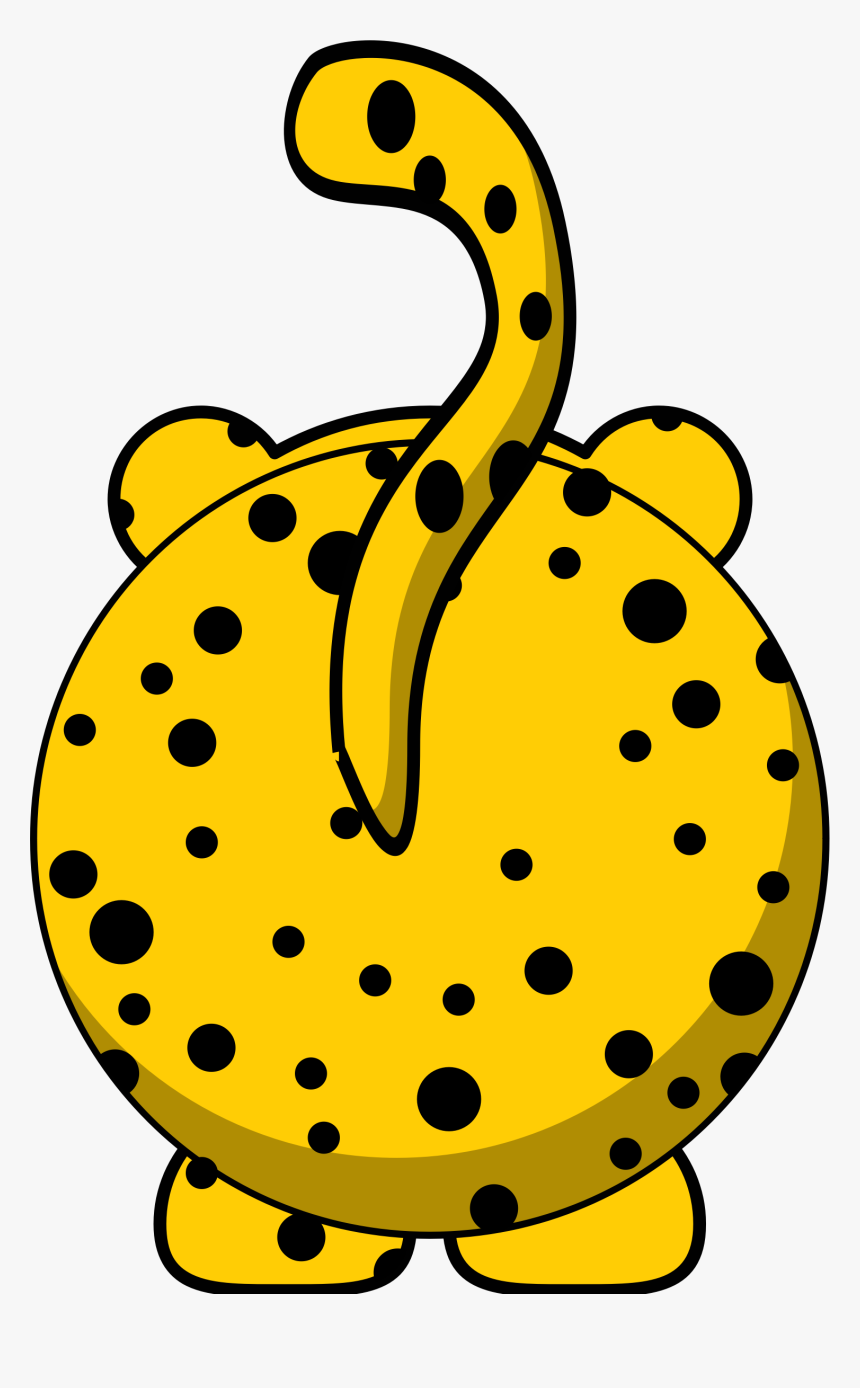 Cheetah Back Clip Arts - Jungle Animals Clipart, HD Png Download