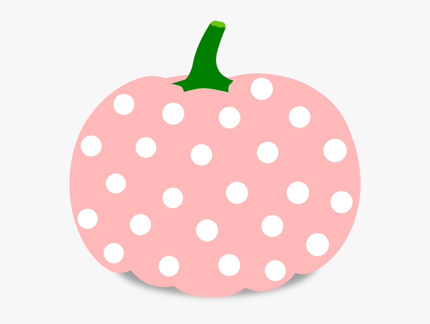 Pumpkin Clip Art At - Polka Dot Pumpkin Clipart, HD Png Download