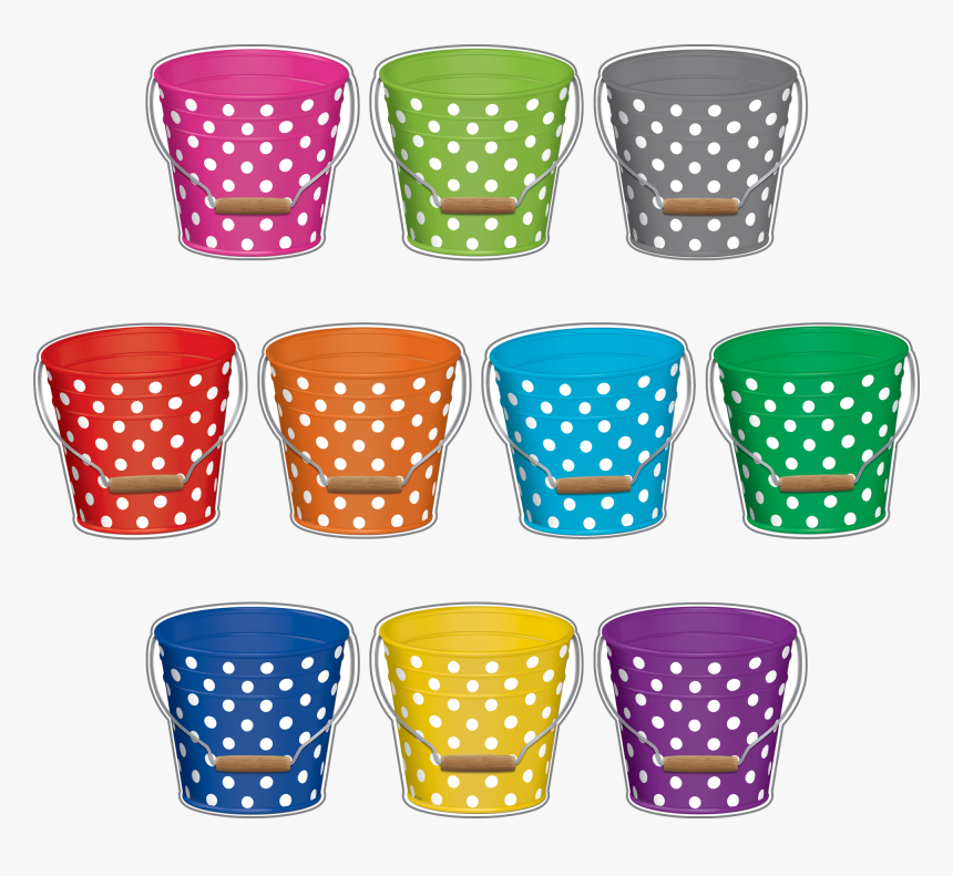 Polka Dot Buckets, HD Png Download