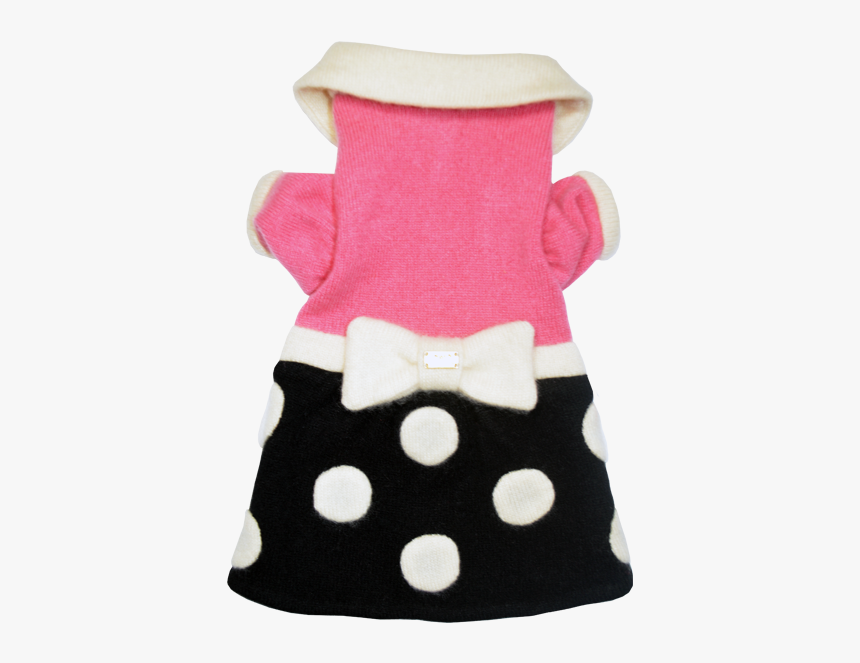 Polka Dot Bow Sweater Dress - Polka Dot, HD Png Download