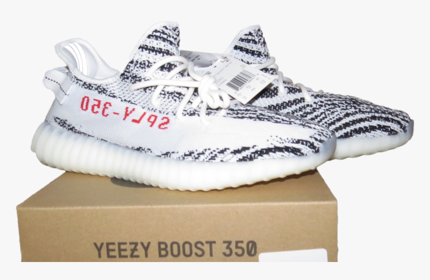 Image Of Adidas Yeezy Boost V2 Zebra, HD Png Download