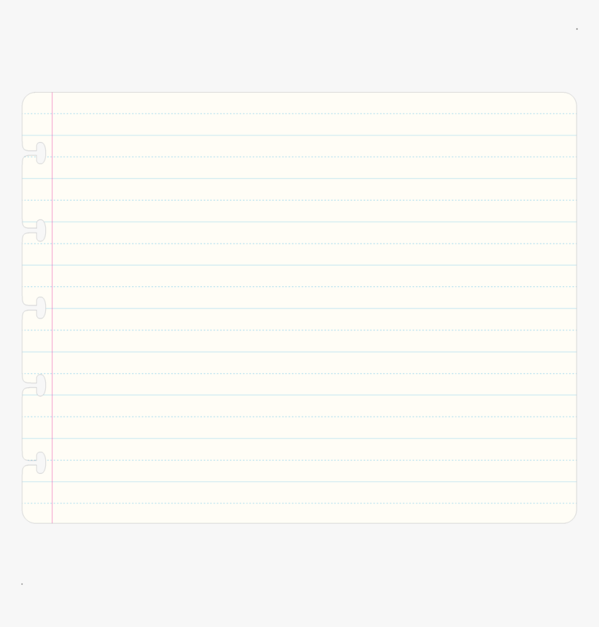 Blank Paper Blue Line - Paper, HD Png Download
