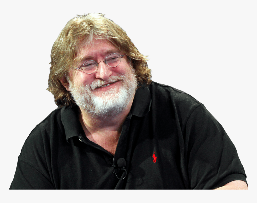 Gaben Face Clear Png - Gaben Newell, Transparent Png