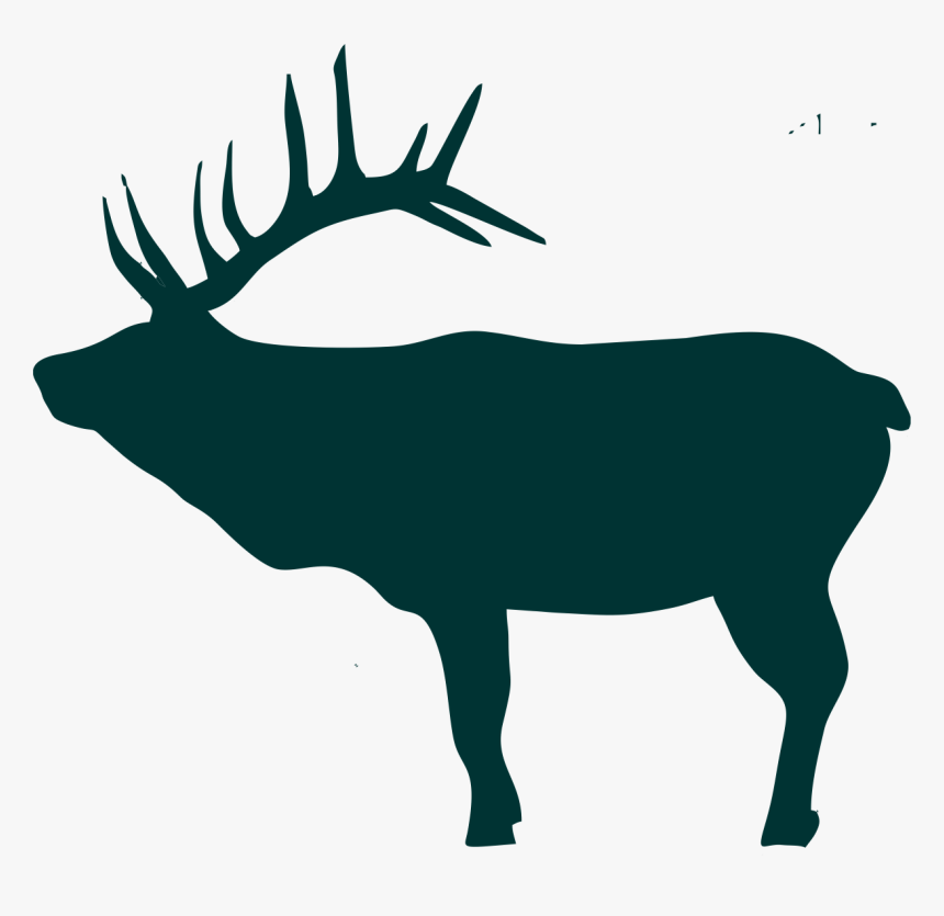 Deer Antlers Silhouette Png - Deer, Transparent Png