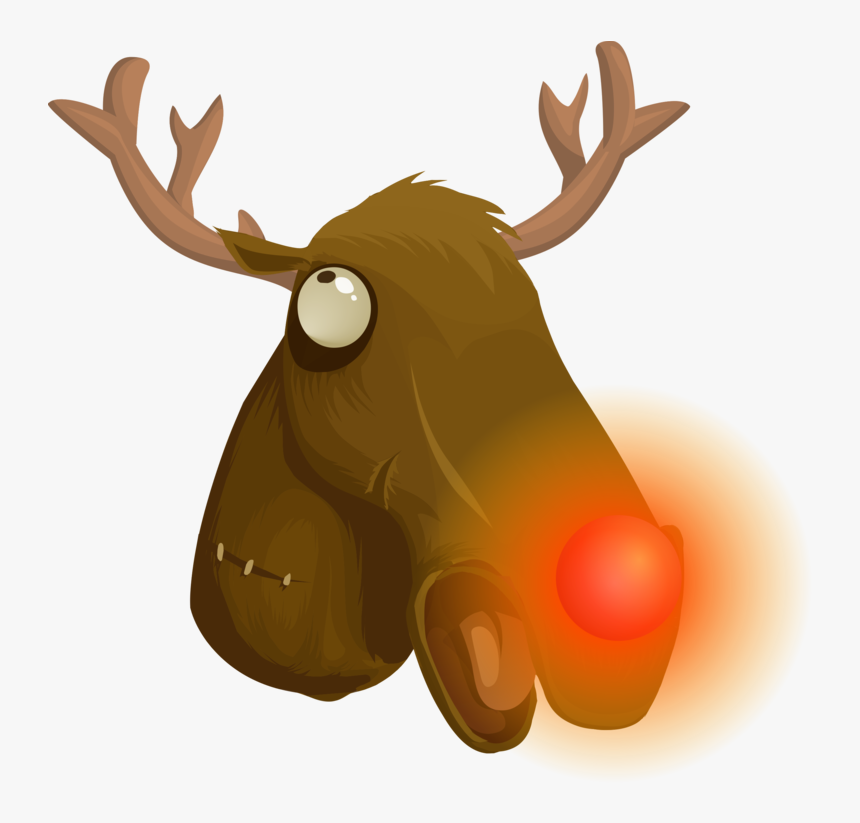 Wildlife,deer,horn - Rudolf Png, Transparent Png