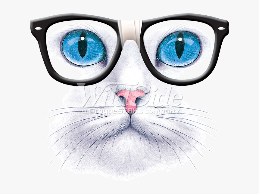 Transparent Nerd Glasses Png - Кошка На Футболке, Png Download